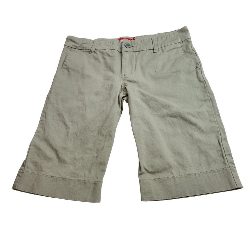 Dickies flat front khaki Bermuda shorts 5